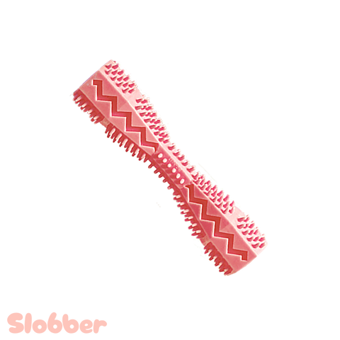 Slobber Rubber Bone Toy With Bristles